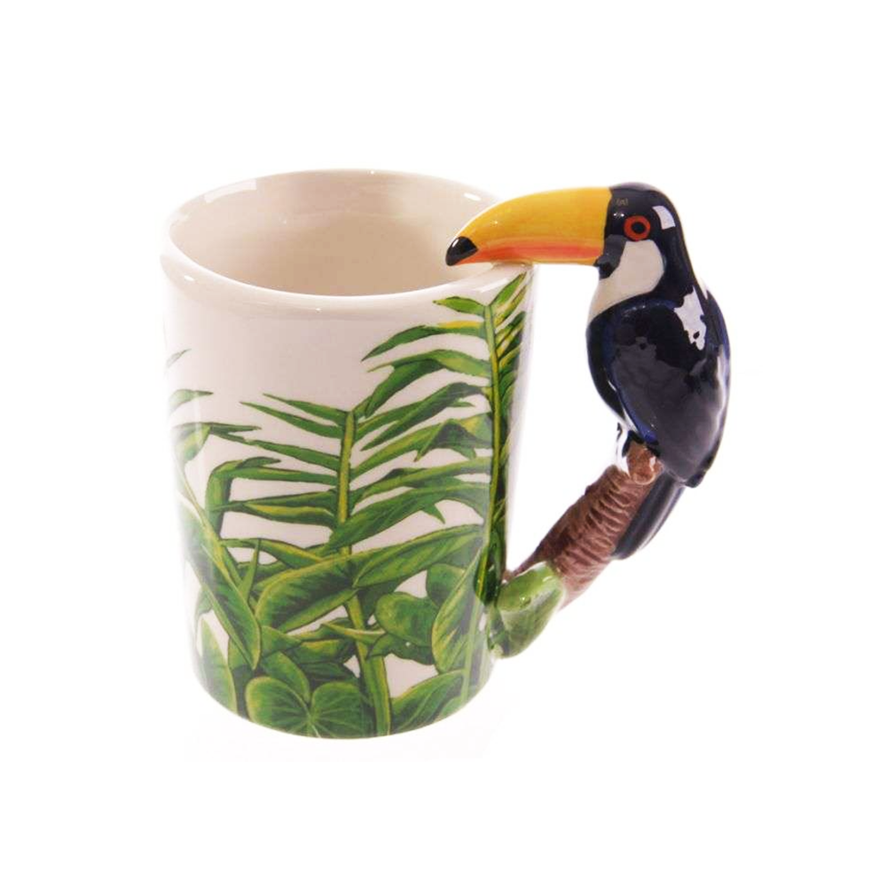 Shaped Handle Mug Toucan Party