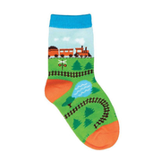 Socksmith Socks Kids Train Tracks Blue 2-4 Years