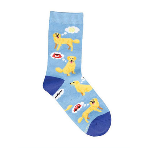 Socksmith Socks Kids Doggy Thoughts Blue 4-7 Years