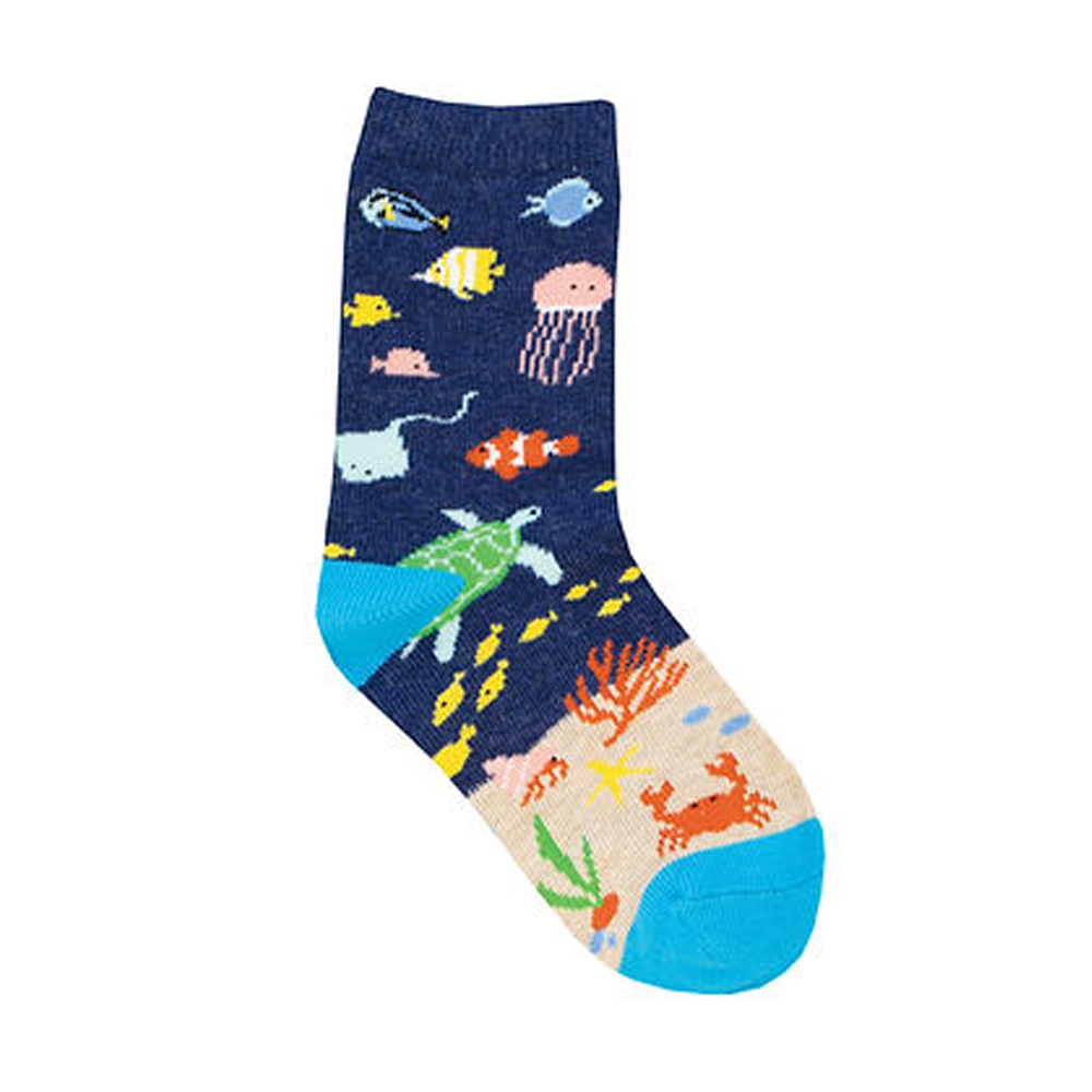 Socksmith Socks Kids Under The Sea Navy 2-4 Years