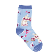 Socksmith Socks Kid's  2-4 year No Drama Llamas Blue