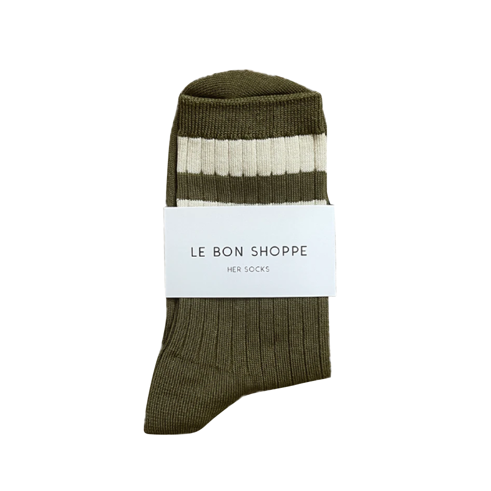 Le Bon Shoppe Socks Her Varsity Fern