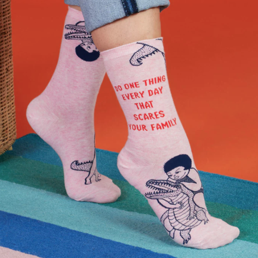 Blue Q Women's Socks Scares Your Family