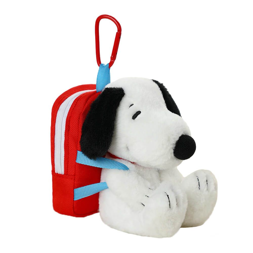 Snoopy Plush & Backpack Keyring Charm and Tote Bag Set