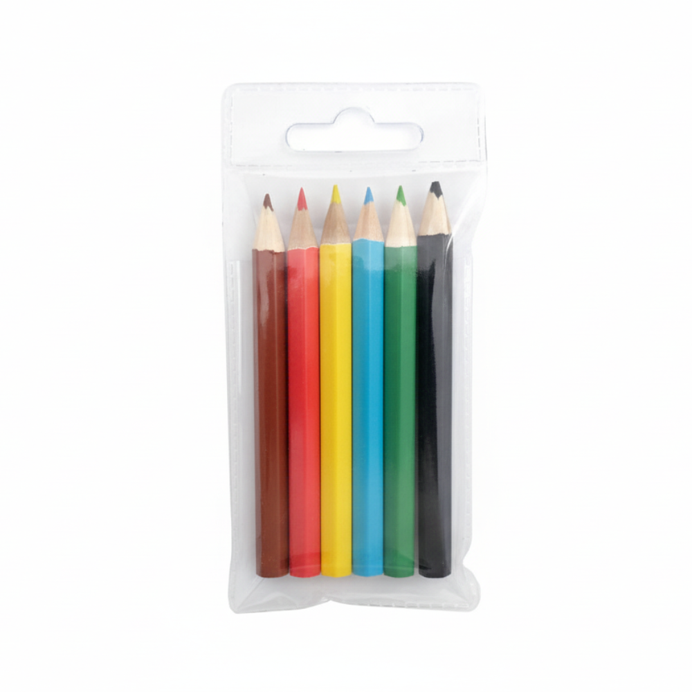 Pocket Coloured Pencils Pack of 6