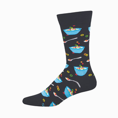 Socksmith Men's Socks Fruity Cereal Black