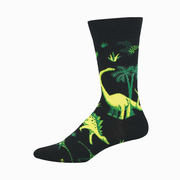 Socksmith Men's Socks Scenic Dinos Black