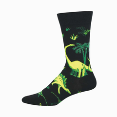 Socksmith Men's Socks Scenic Dinos Black