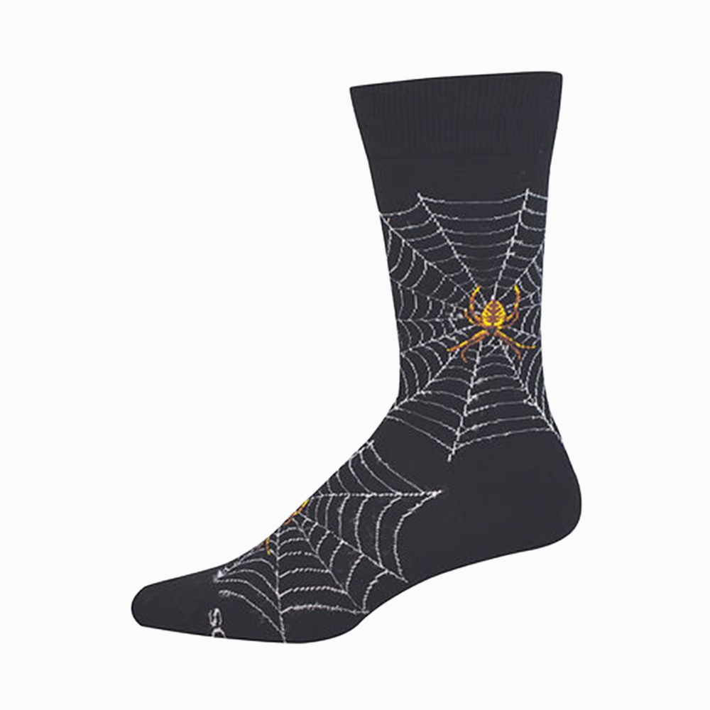 Socksmith Men's Socks Spider Webs Black
