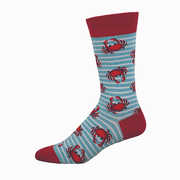 Socksmith Men's Socks Crabby Crew Blue Heather