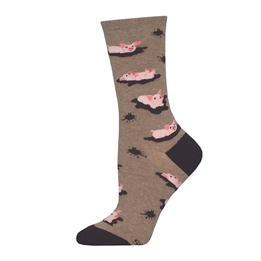 Socksmith Socks Women's Pig Out Brown Heather