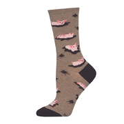 Socksmith Socks Women's Pig Out Brown Heather