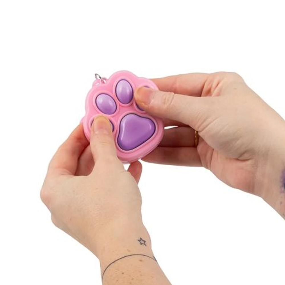 Fidget Paw Clicker Keychain