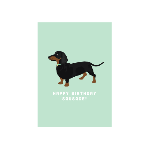 Iko Iko Animal Pun Card Sausage