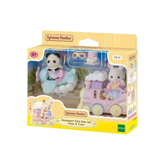 Sylvanian Families Amusement Park Ride Set Plane and Train