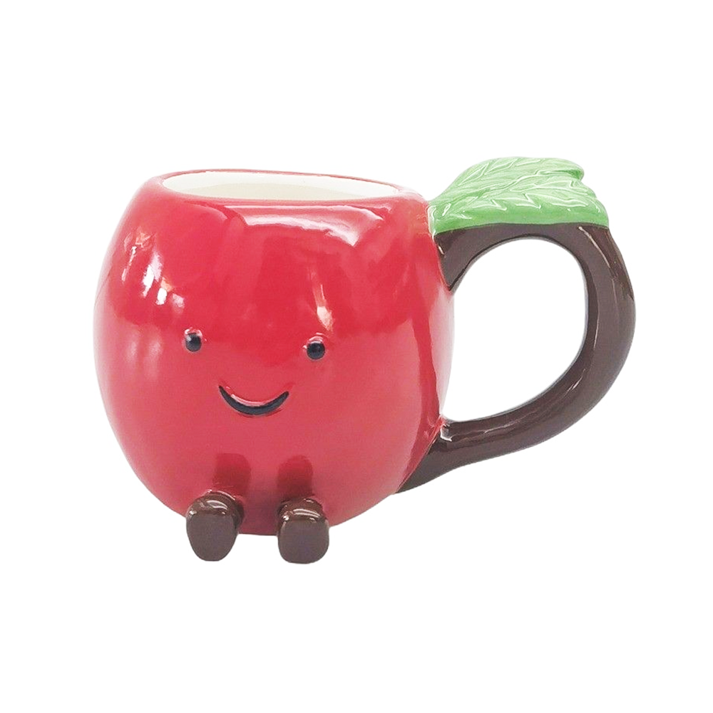 Ceramic Annie Apple Friends Mug Red