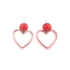 Pop Hearts Earrings Pink