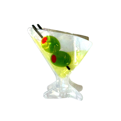 Martini Claw Clip White