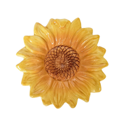 Ceramic Sunflower Trinket Plate Yellow