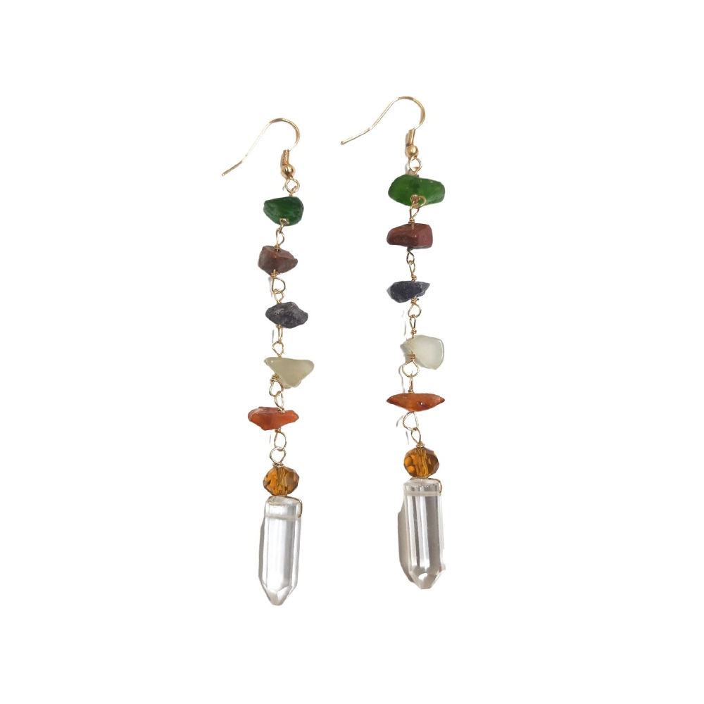 Saya Gem Drop Earrings