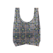 Baggu Big Reusable Bag Beaded Plaid