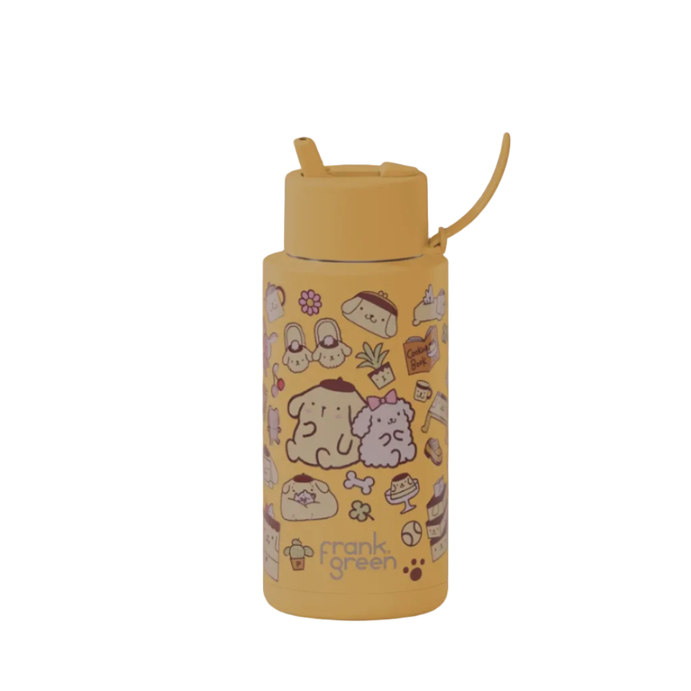 Frank Green x Hello Kitty 34oz Reusable Bottle PomPomPurin with Flip Straw Lid