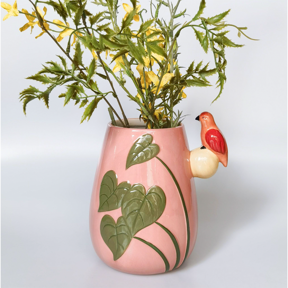 Ceramic Madagascar Vase Pink