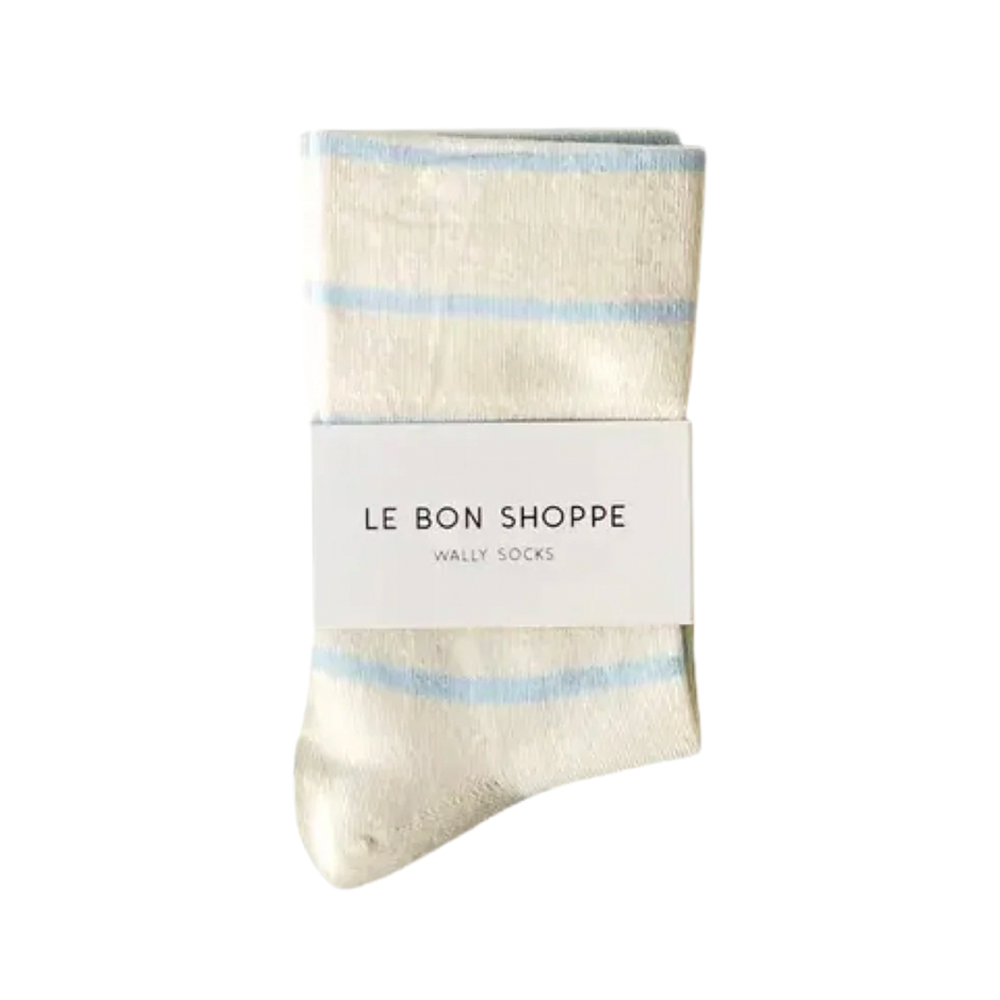 Le Bon Shoppe Wally Socks Sky Stripe