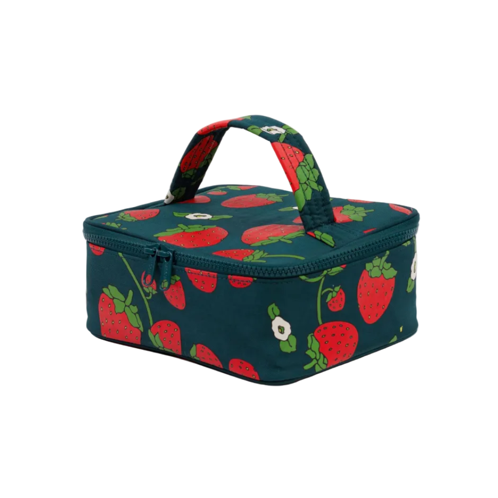 Baggu Small Cosmetic Case  Strawberry Blossom