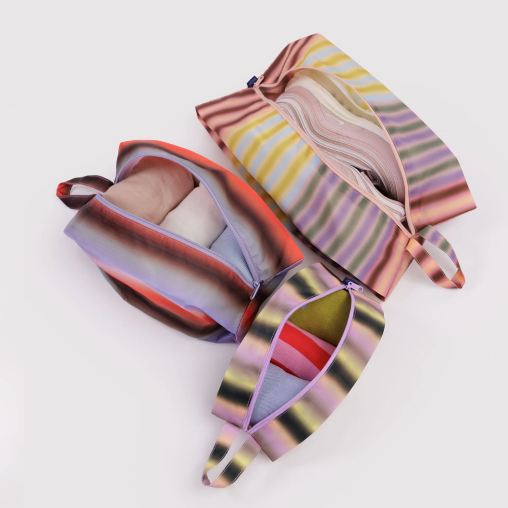 Baggu 3D Zip Pouch Gradient Stripes