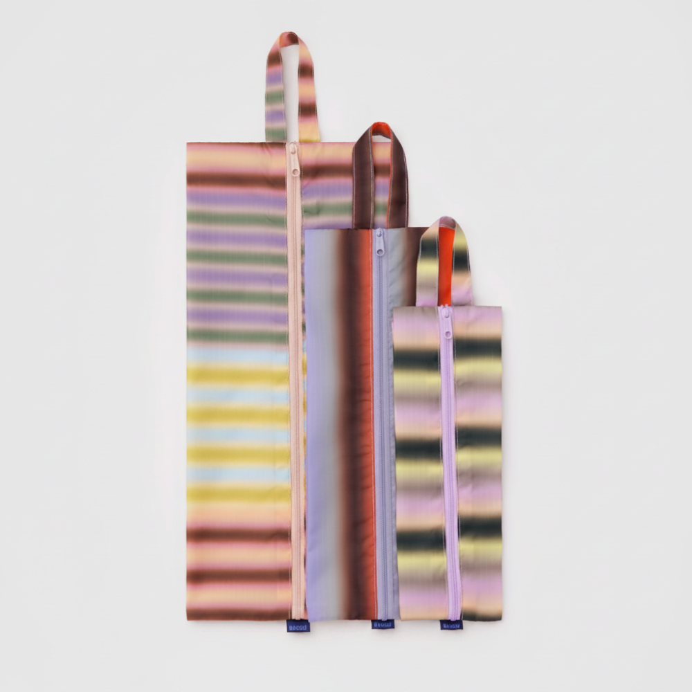 Baggu 3D Zip Pouch Gradient Stripes