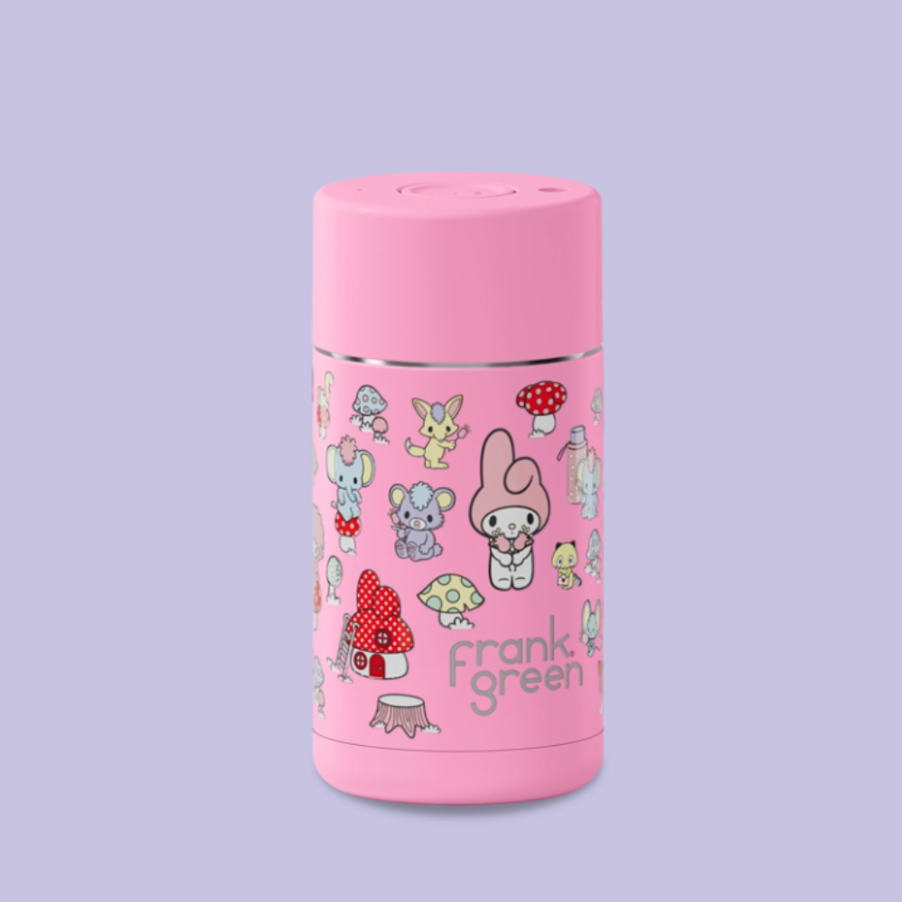 Frank Green x Hello Kitty 12oz Stainless Steel Ceramic Reusable Cup My Melody with Push Button Lid