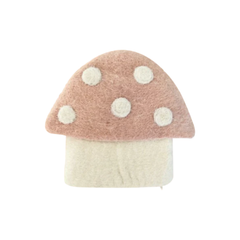 Sheep-ish Felt Toadstool Purse Blush