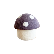Sheep-ish Felt Toadstool Basket with Lid Small Lilac