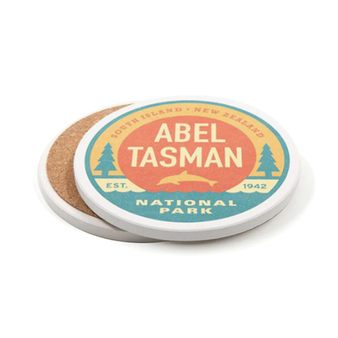 100% NZ Ceramic CoasterAbel TasmanNational Park