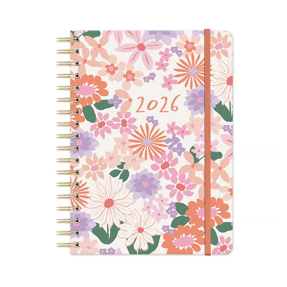 Orange Circle 2026 Tab Planner Secret Garden