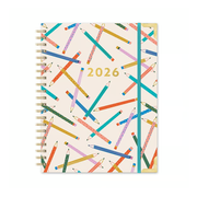 Orange Circle 2026 Extra Large Spiral Planner Make Your Mark