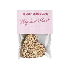 House of Chocolate Hazelnut Milk Chocolate Mini Heart