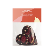 House of Chocolates Plum & Crispearl Chocolate Heart