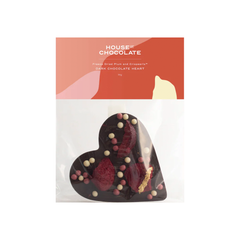 House of Chocolates Plum & Crispearl Chocolate Heart