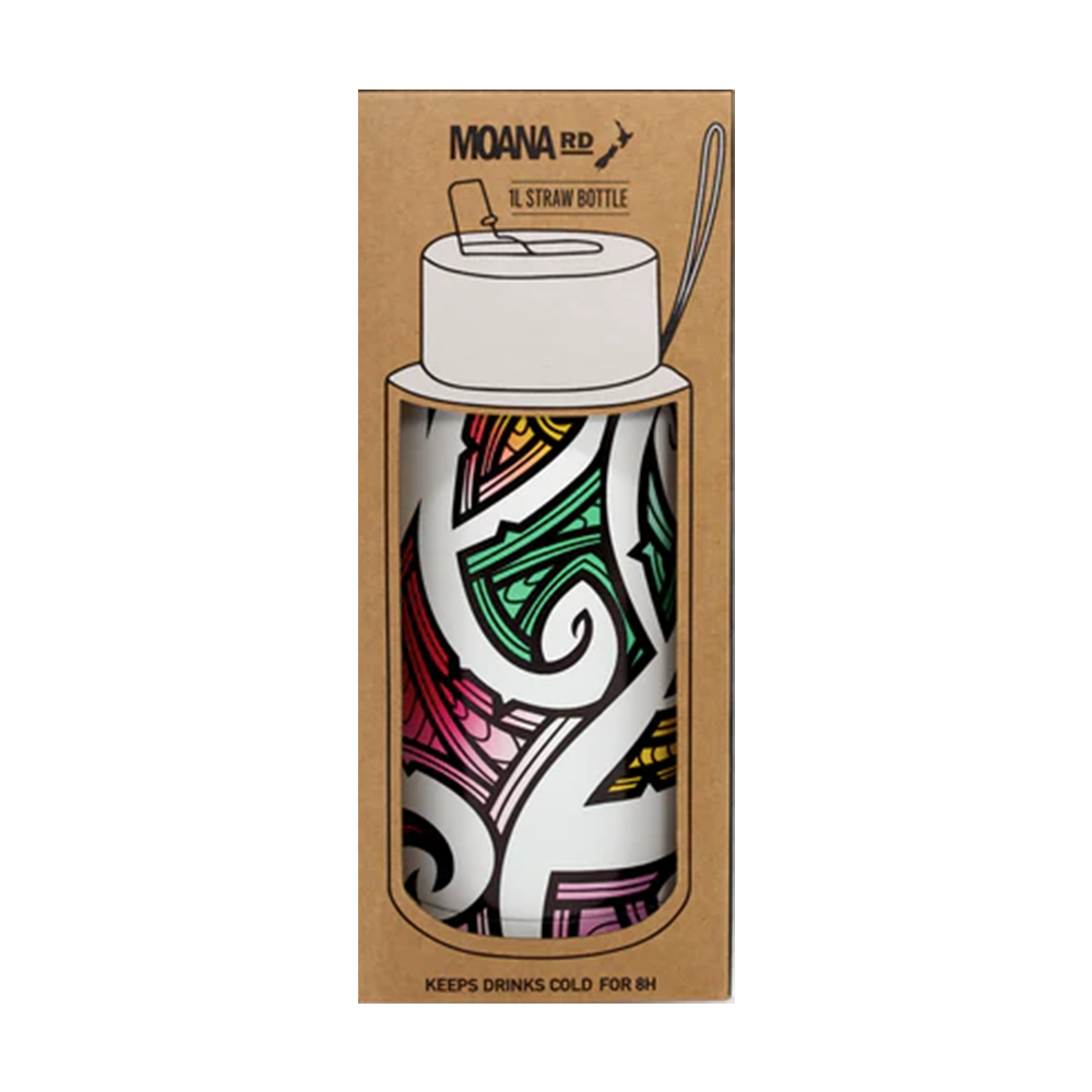 Moana Road X Miriama Grace-Smith Drink Bottle 1 Litre Niwa