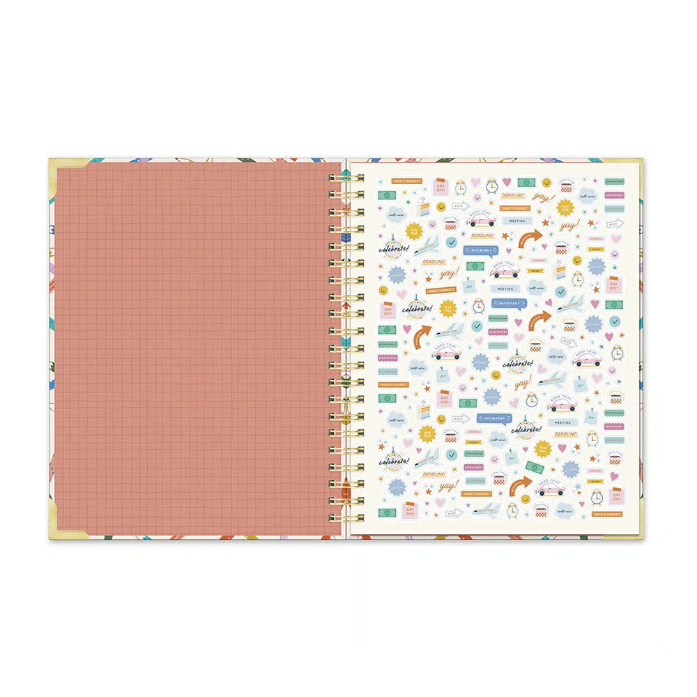 Orange Circle 2026 Extra Large Spiral Planner Make Your Mark