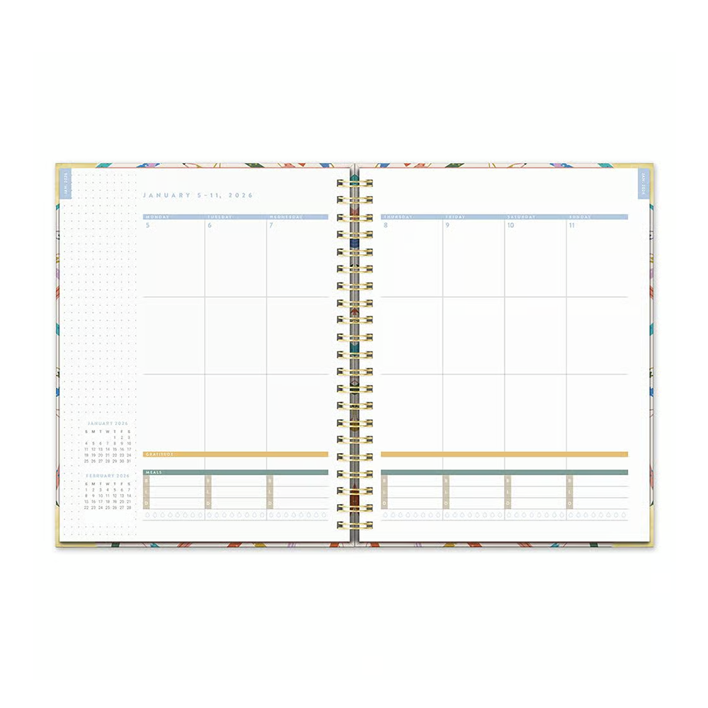 Orange Circle 2026 Extra Large Spiral Planner Make Your Mark