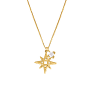 Lindi Kingi Single Star Necklace Gold