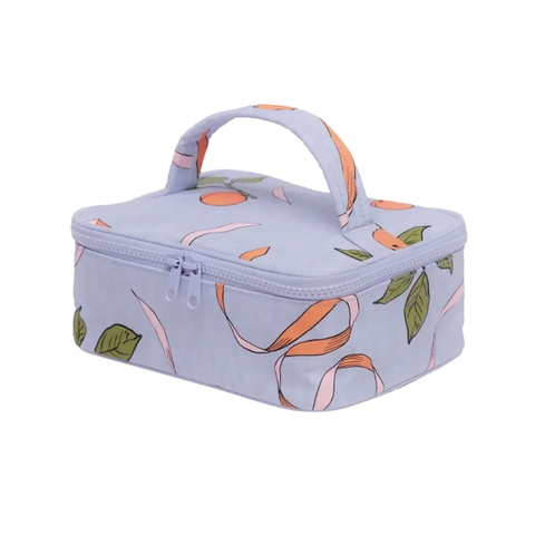 Baggu Small Cosmetic Case Apricots and Ribbons