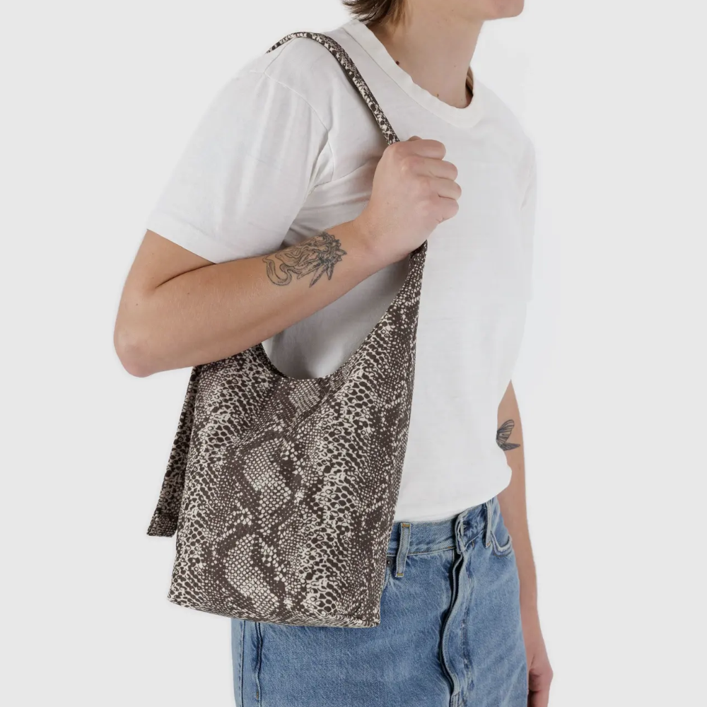 Baggu Small Nylon Sling Bag Snakeskin