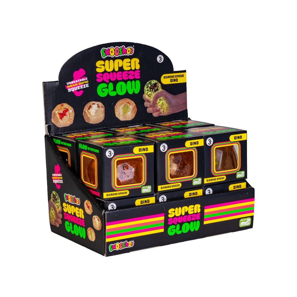 Smooshos Super Squeeze Diamond Sphere GID Dino