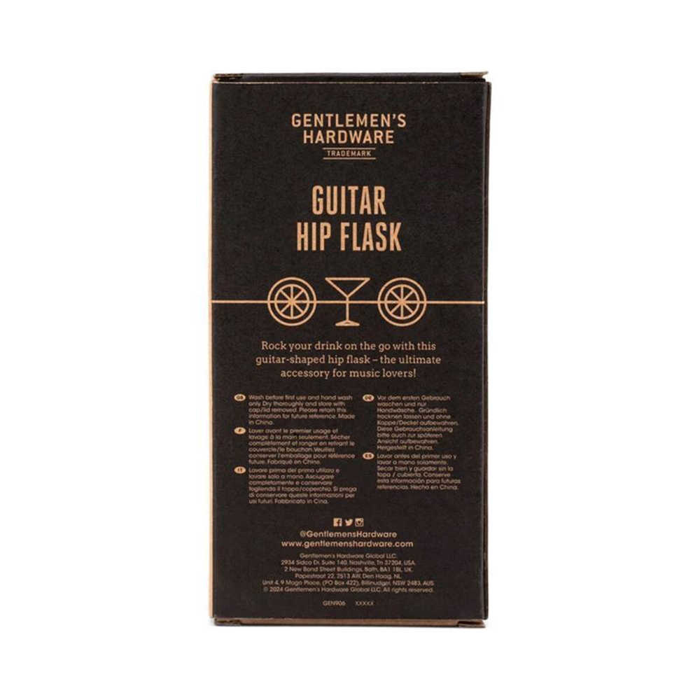Stainless Steel Guitar Hip Flask 142ml