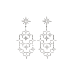 Lindi Kingi Earrings Stardust Silver