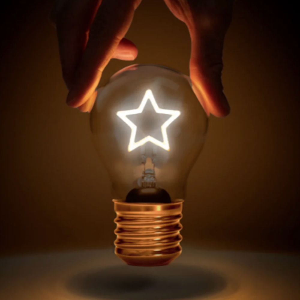 Lightbulb Lamp Star USB Rechargeable